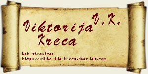 Viktorija Kreća vizit kartica